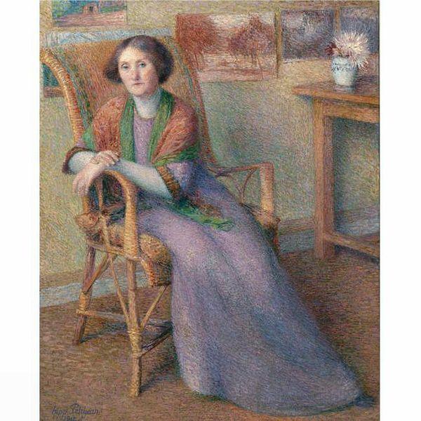 Hippolyte Petitjean Portrait de sa femme oil painting image